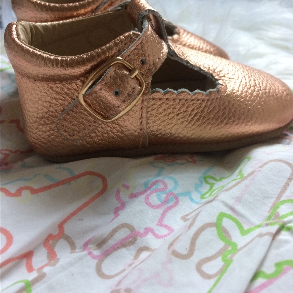 Rose Gold t-bar shoes🌟🌞 - Picture 5 of 6